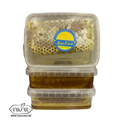 عسل با موم كريستالی 300 گرمی